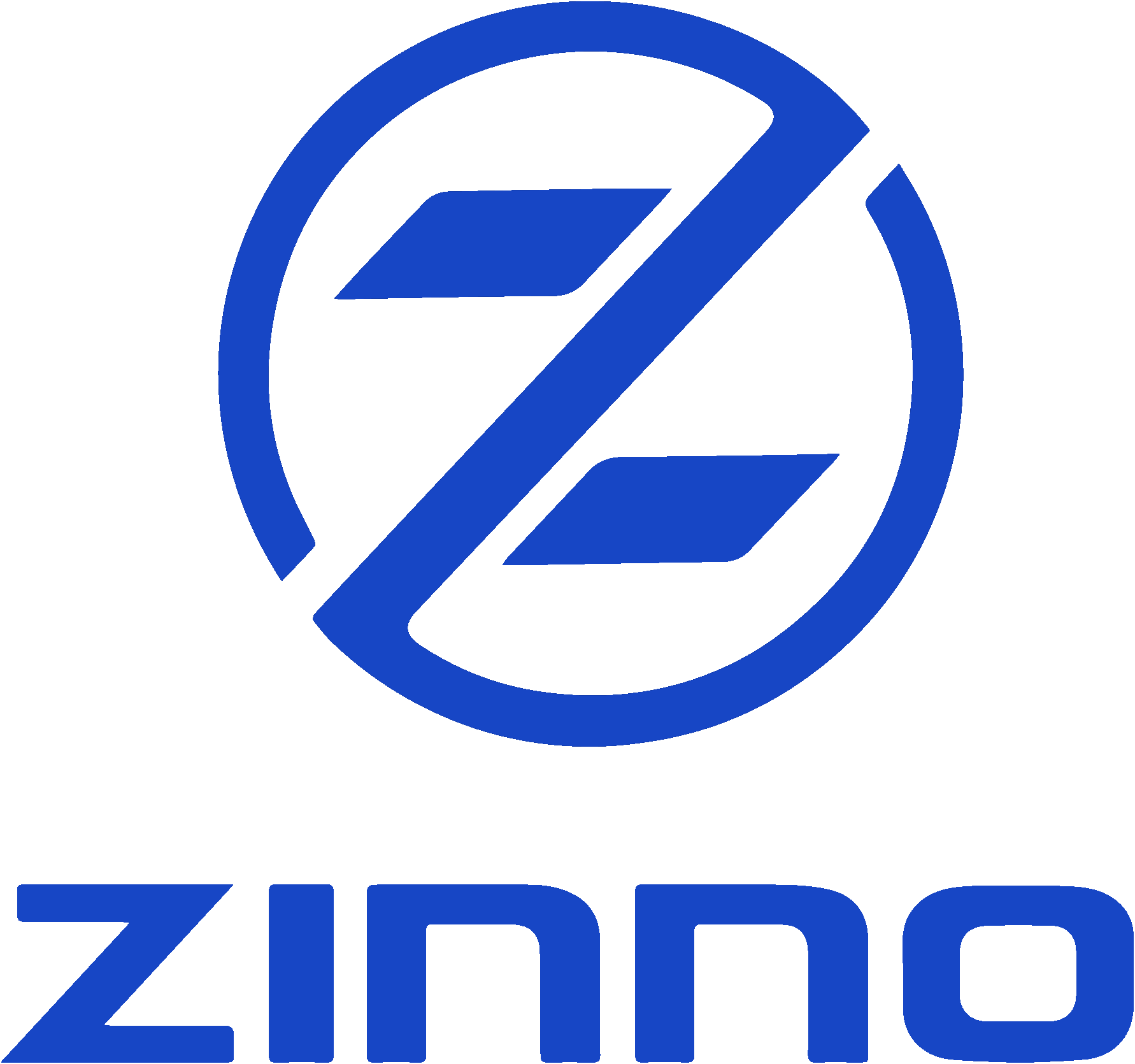 蓝色方形智宁瘦身logo带英文